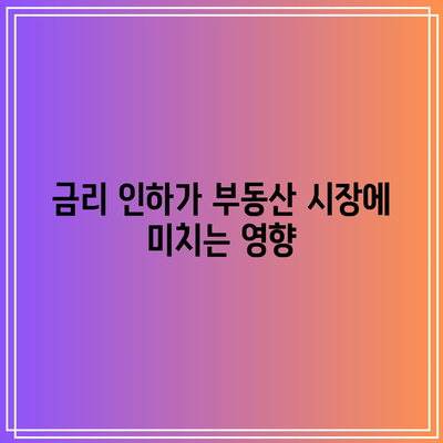 미국 부동산 시장 살아남기: 금리 인하와 모기지