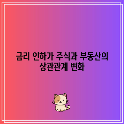 주가 폭락과 부동산 상관관계, 금리 인하와의 연관성