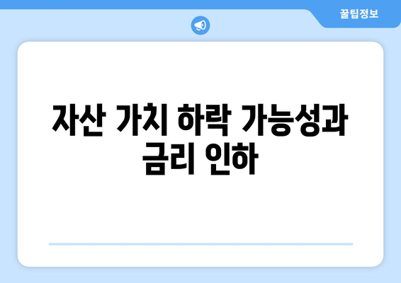 수익형 부동산 투자 시 금리 인하의 부정적 고려 사항