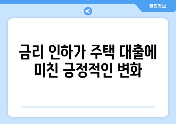 미국 부동산 시장 활성화, 금리 인하 덕분인가?