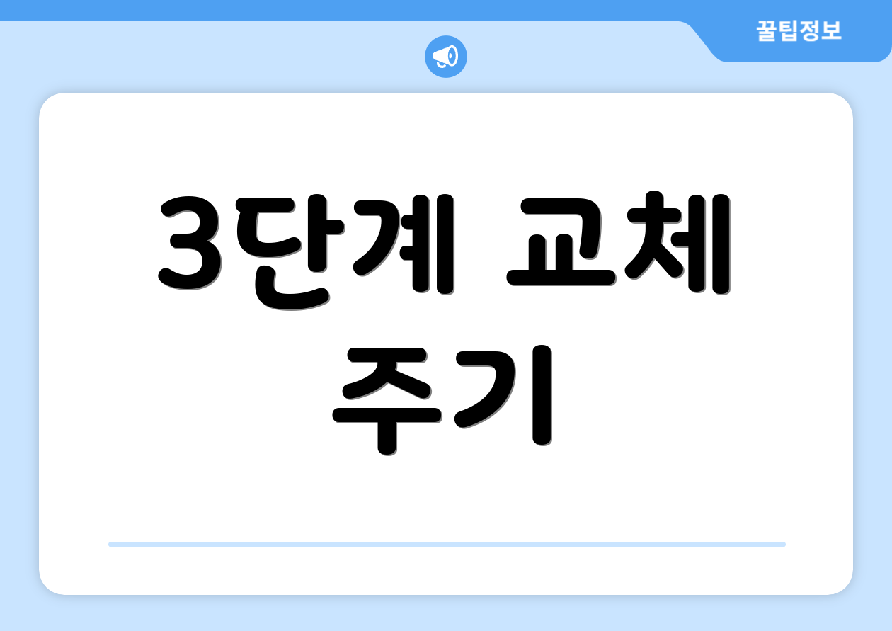 3단계 교체 주기