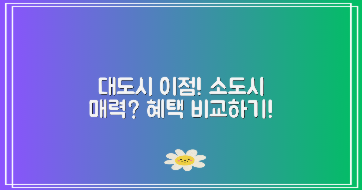 대도시 vs 소도시 혜택