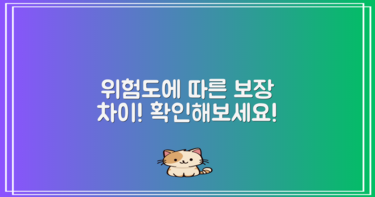 위험도에 따른 보장 차이