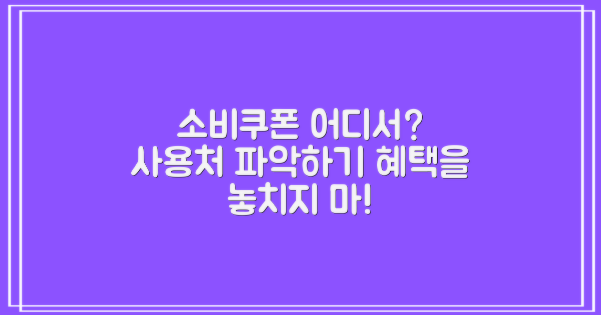 소비쿠폰 사용처 확인